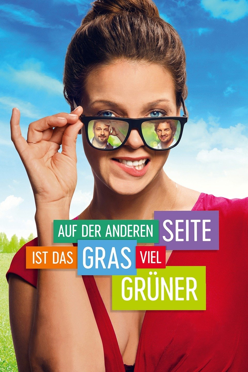 Auf der anderen Seite ist das Gras viel grüner